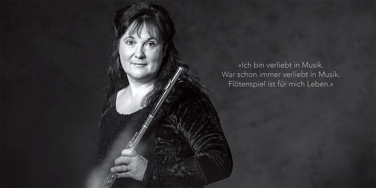 Dankeskarte für Musikerin von dialogika Basel
