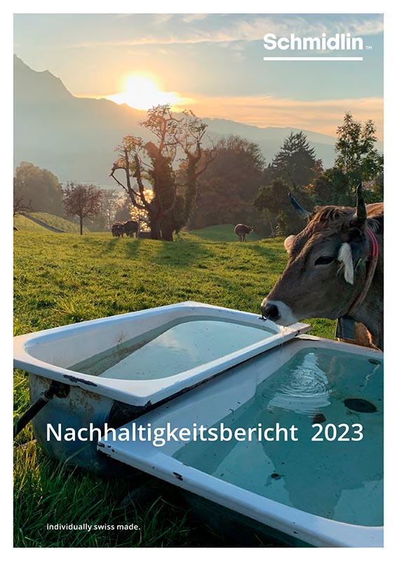 Cover Nachhaltigkeitsbericht 2023 Schmidlin
